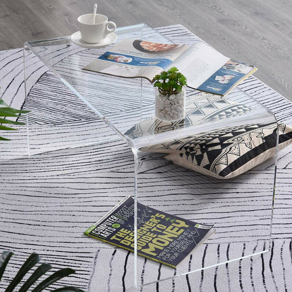 Metro Lane Clear Acrylic Coffee Table Wayfair.co.uk